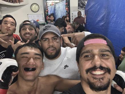 Tyler Nakashima pre-fight selfie