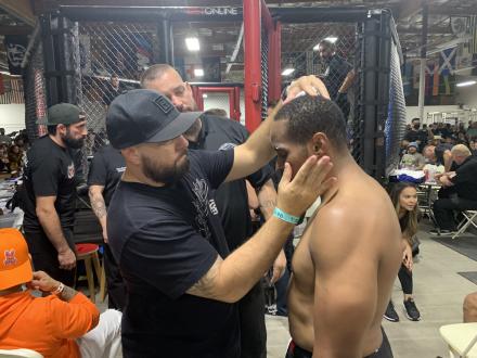 Carlos getting greased