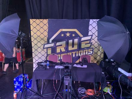 Commentary booth