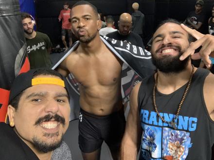 Justin pre-fight selfie