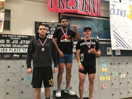 Subfighter MMA taking 1st & 2nd in 180lbs advanced