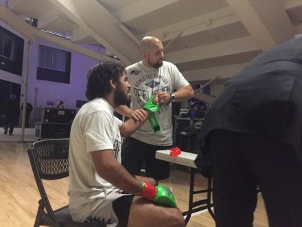 Gabe post-fight checkup w\ the doc