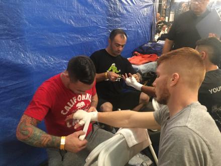 Chad George wrapping up his fighter