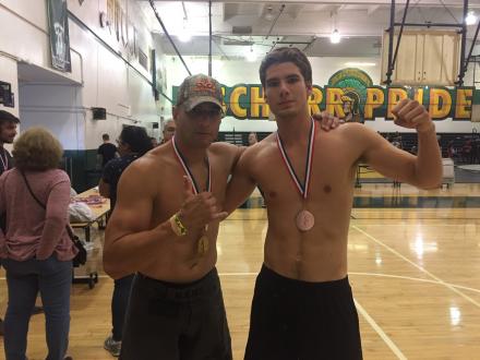 Andre Hudson takes 1st and Joaquin Hoyos takes 3rd in beginner