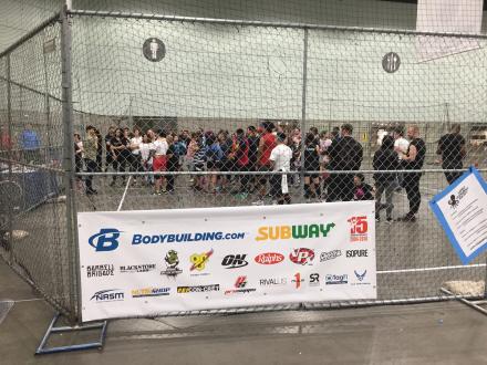 Dodgeball competition area