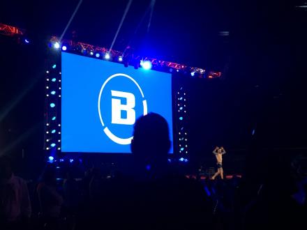 The big screen (Titantron?! lol)