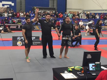 Tameem wins his first match in the black belt absolute
