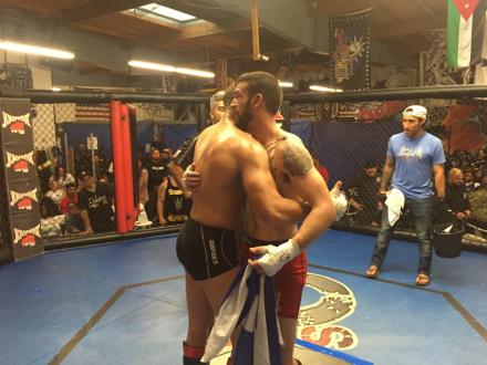 Andre & his opponent post-fight