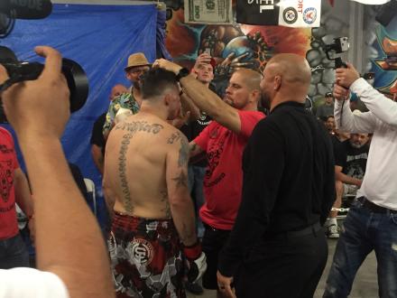 Jeff Sutton pre-fight grease