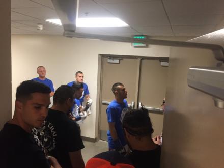 Fighter walk-out to start the show