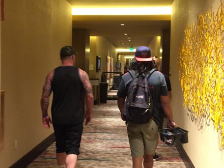 Heading to the fights