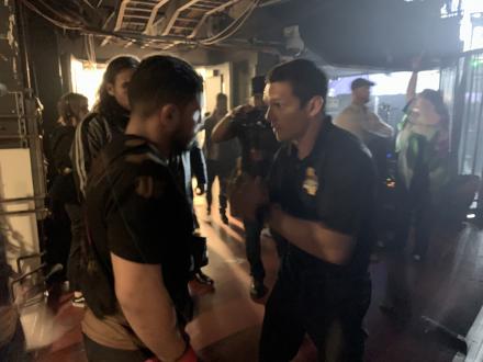 Pre-fight instructions w\ referee Jason Herzog